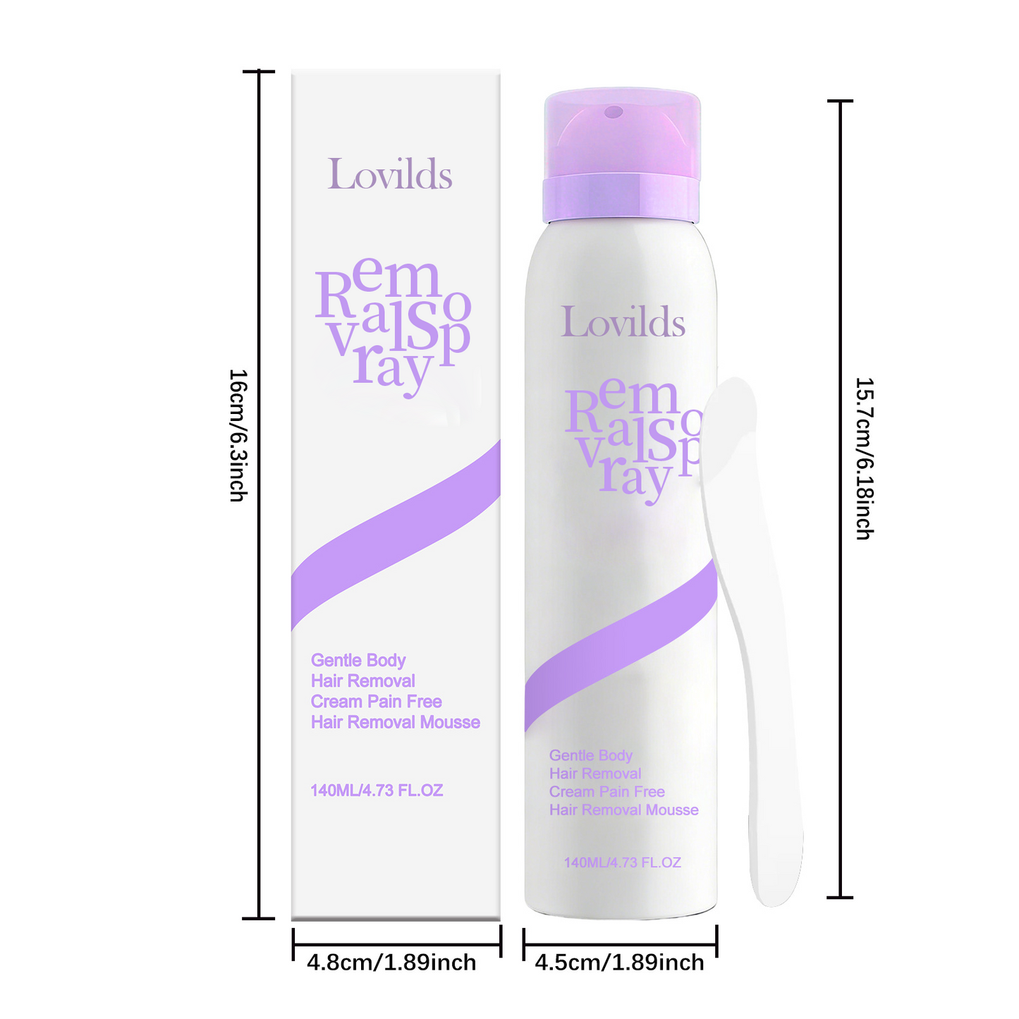 LOVILDS— Body Hair Removal Spray