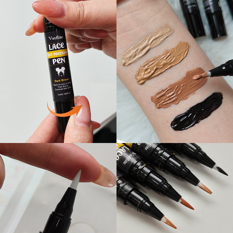 2-Pack Waterproof Hairline and Lace Edge Color Pens