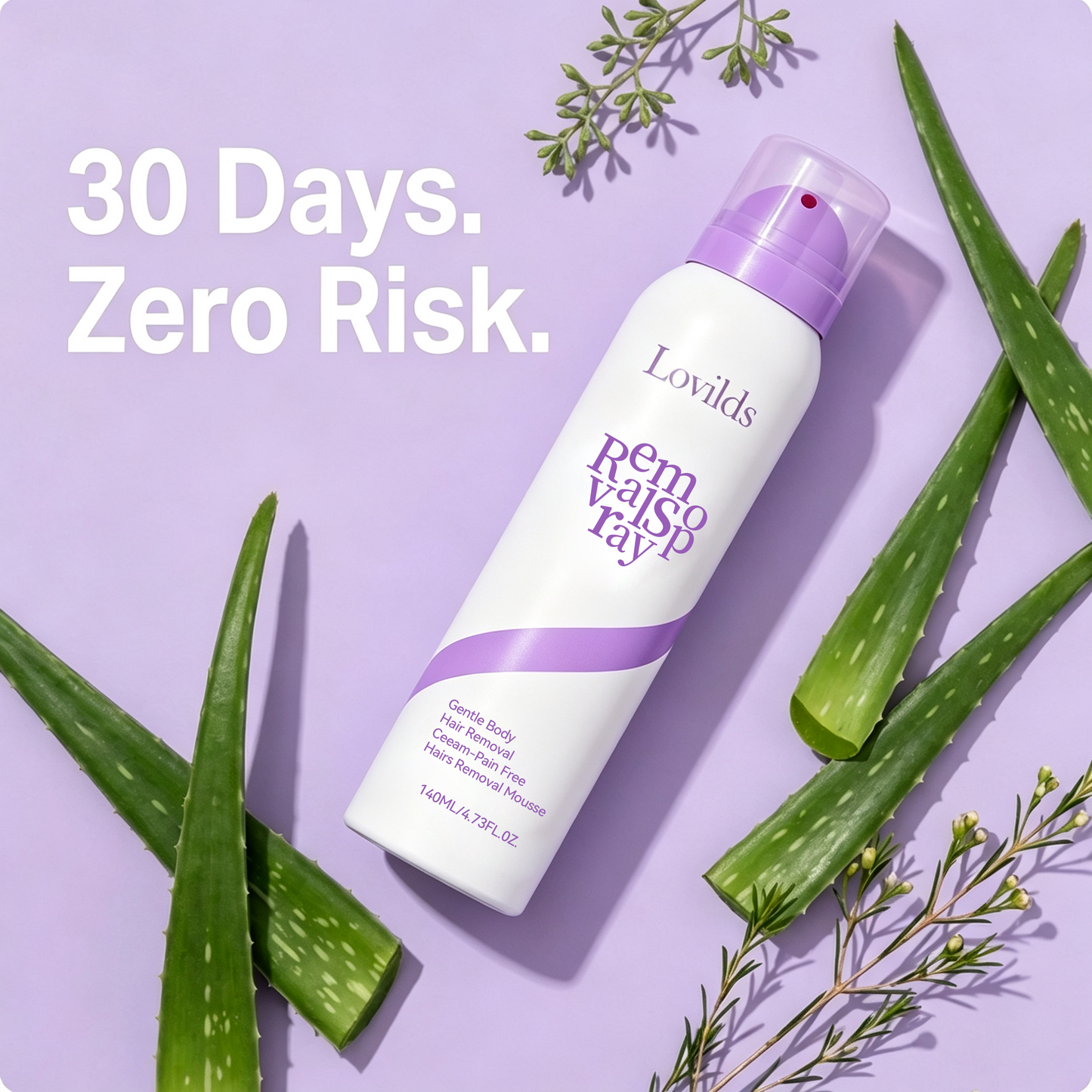 LOVILDS— Body Hair Removal Spray