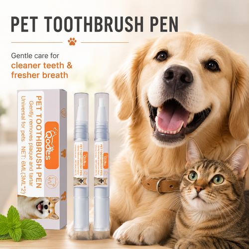 2 PCS Pet Toothbrush Pen-Dental Care Gel for Dogs & Cats