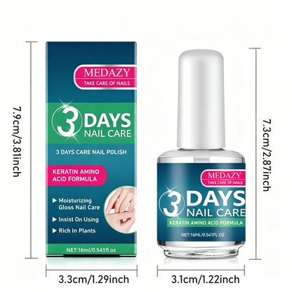 Keratin & Amino Acid Nail Strengthener, Clear Cuticle Oil