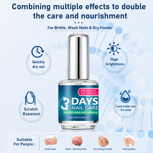 Keratin & Amino Acid Nail Strengthener, Clear Cuticle Oil